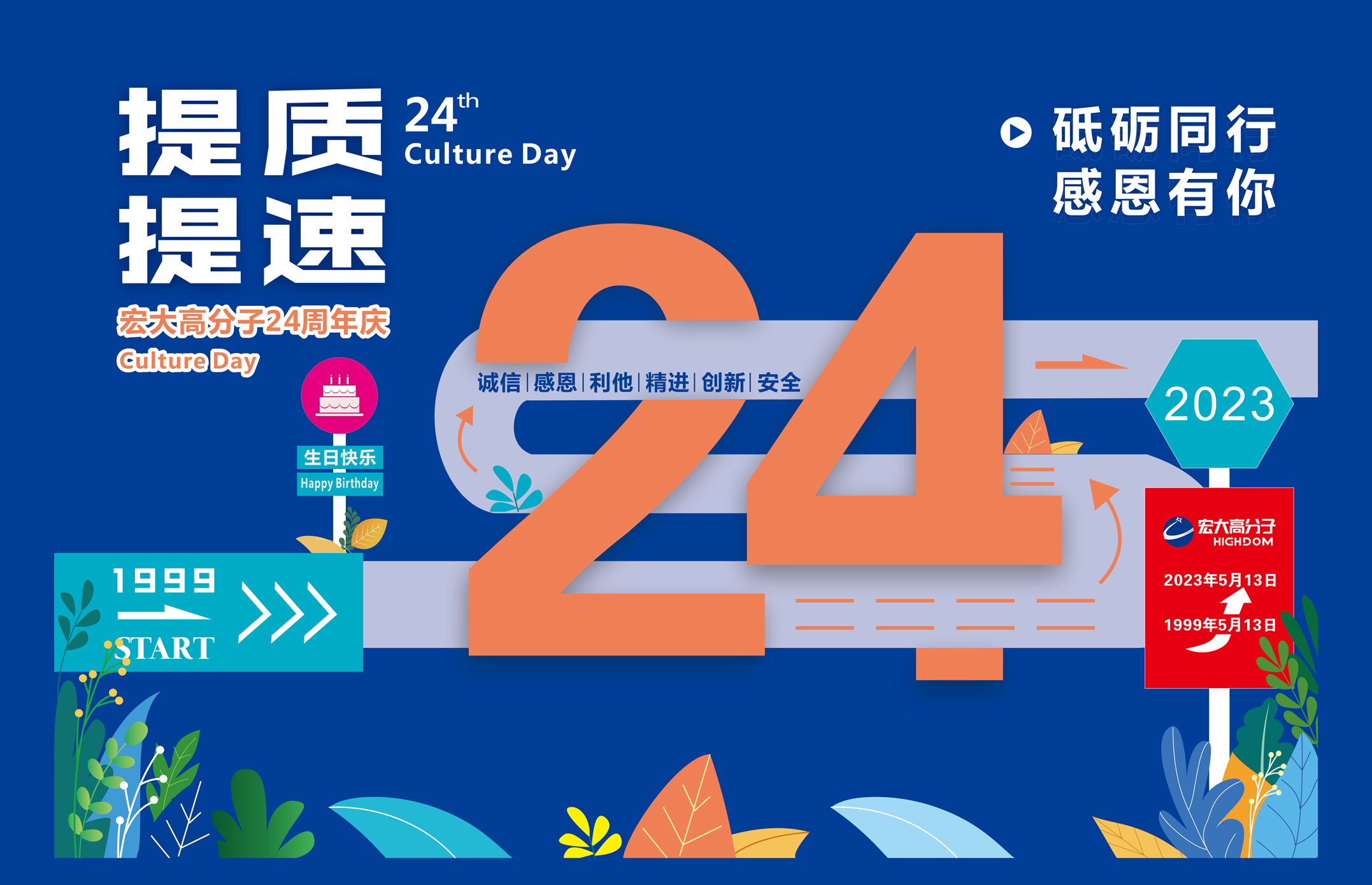砥礪同行，感恩有你 | 宏大高分子24周年